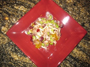 Cranberry Chicken Pilaf Salad with Toasted Almonds