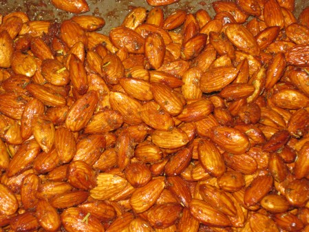 Nuts after baking